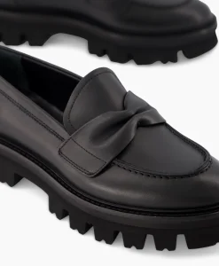 Clearance Loafer Natalia Moc Zwart Dames Instappers