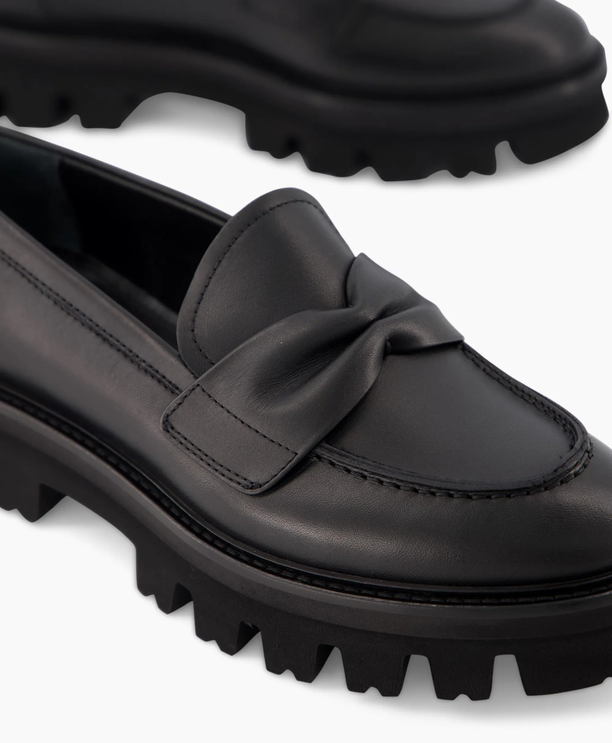 Clearance Loafer Natalia Moc Zwart Dames Instappers