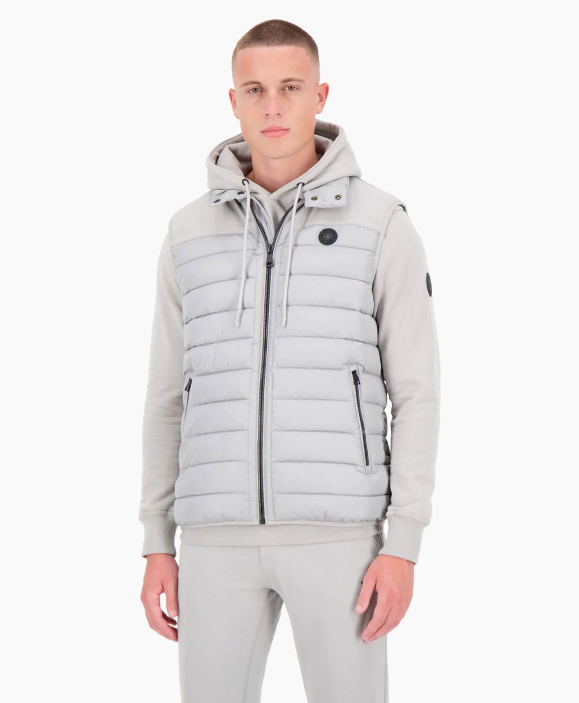 New Bodywarmer Padded Grijs Heren Jassen