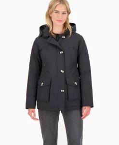 Hot Gewatteerde Jas 4 Pocket Parka Zwart Dames Jassen