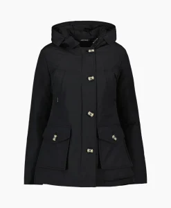 Hot Gewatteerde Jas 4 Pocket Parka Zwart Dames Jassen