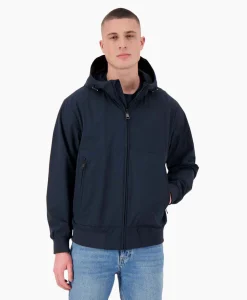 Jack Hooded Four-Way Stretch Donker Blauw Heren Jassen