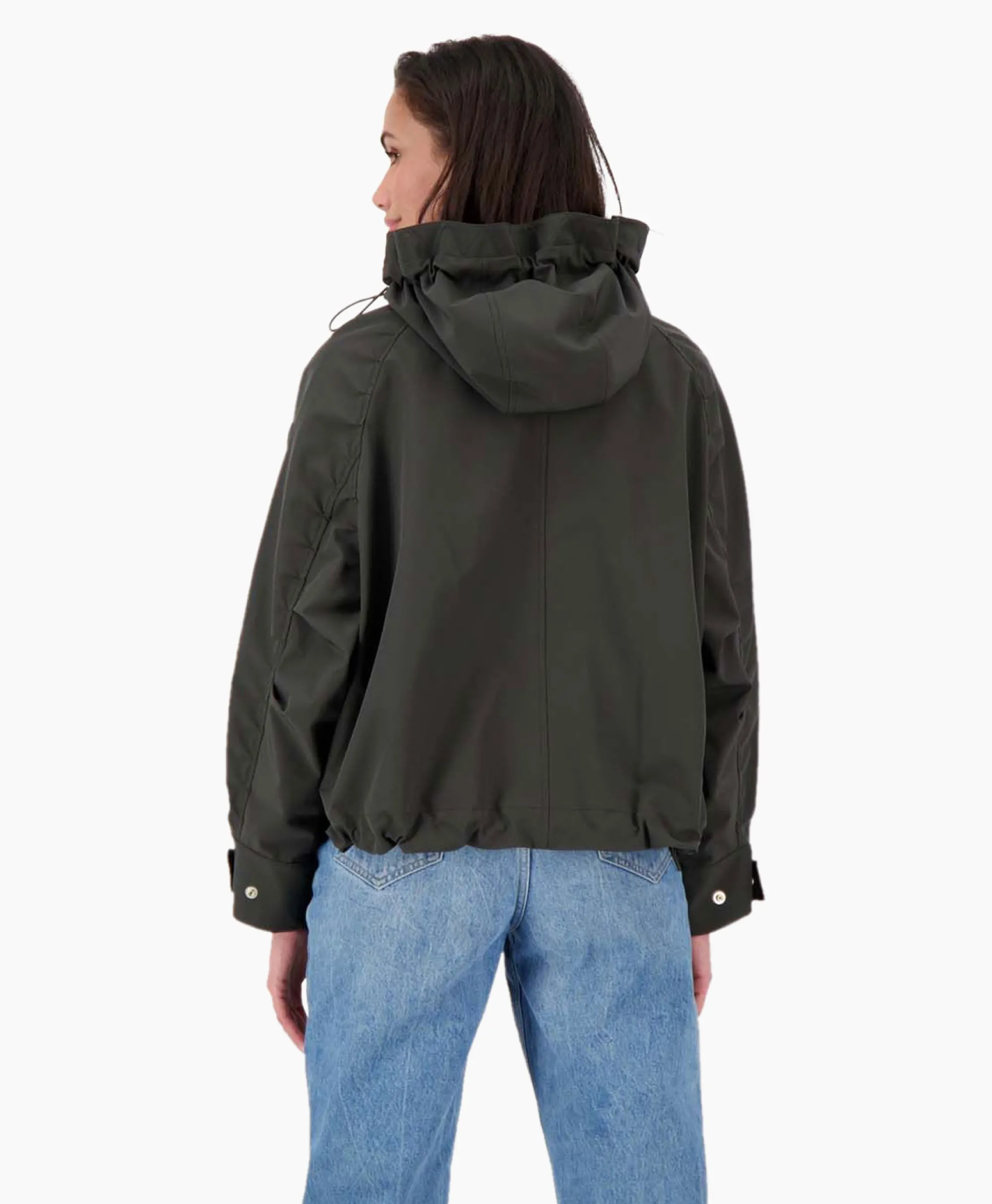 New Jack Oversized Softshell Zwart Dames Jassen