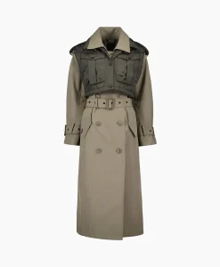 Outlet Trenchcoat Body Warmer Trench Khaki Dames Jassen