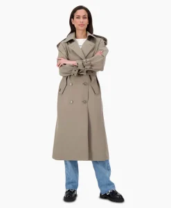 Outlet Trenchcoat Body Warmer Trench Khaki Dames Jassen