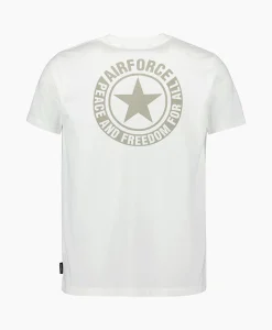 Hot T-Shirt Wording/Logo Wit Heren T-Shirts