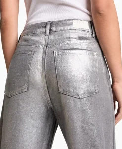 Sale Jeans Woven Silver Denim Zilver Dames Broeken