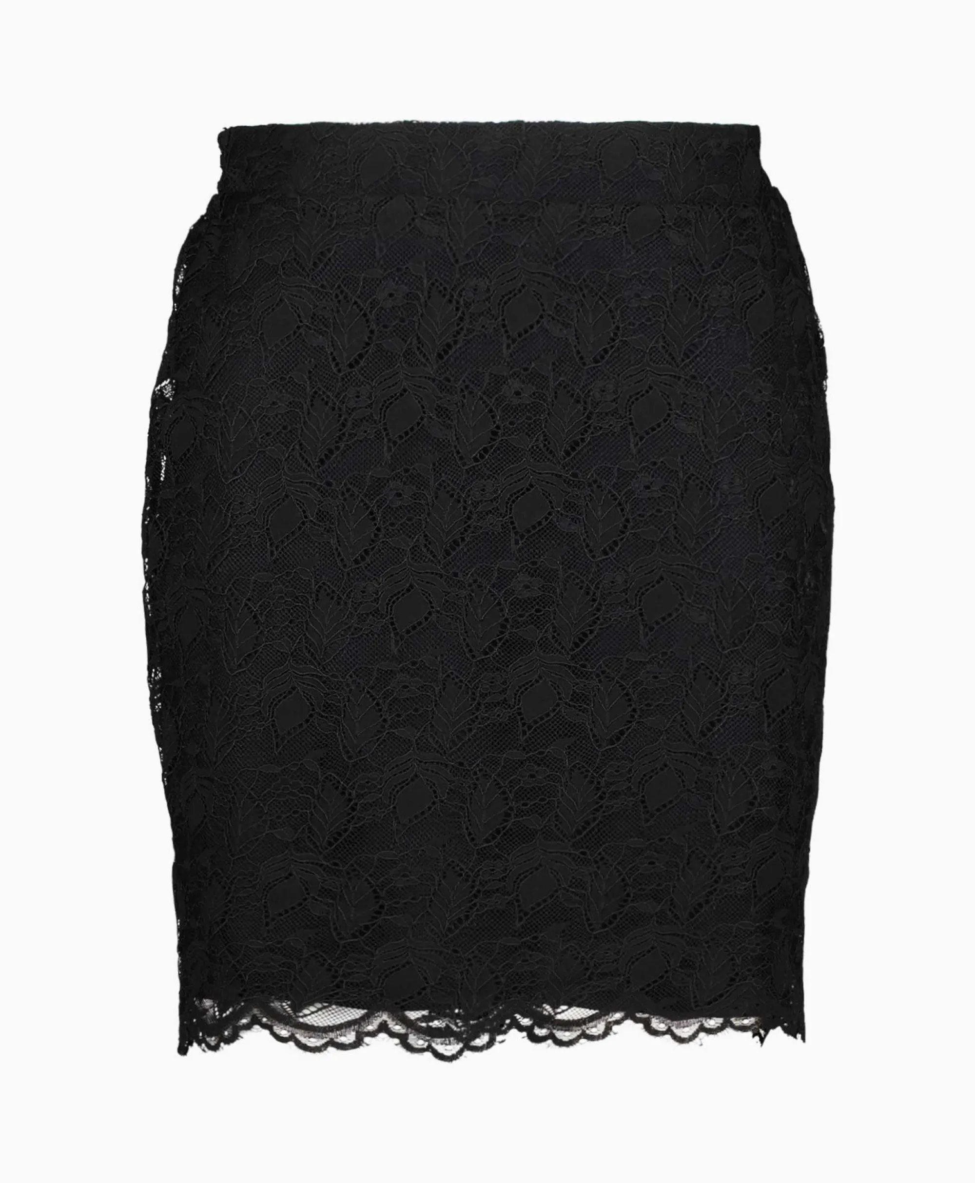 Online Minirok Ladies Woven Lace Mini Zwart Dames Rokken