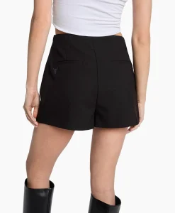 Outlet Minirok Woven Flowy Stretch Zwart Dames Rokken