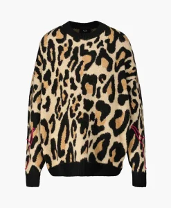 Outlet Pullover Knitted Jaguar Bruin Dames Truien