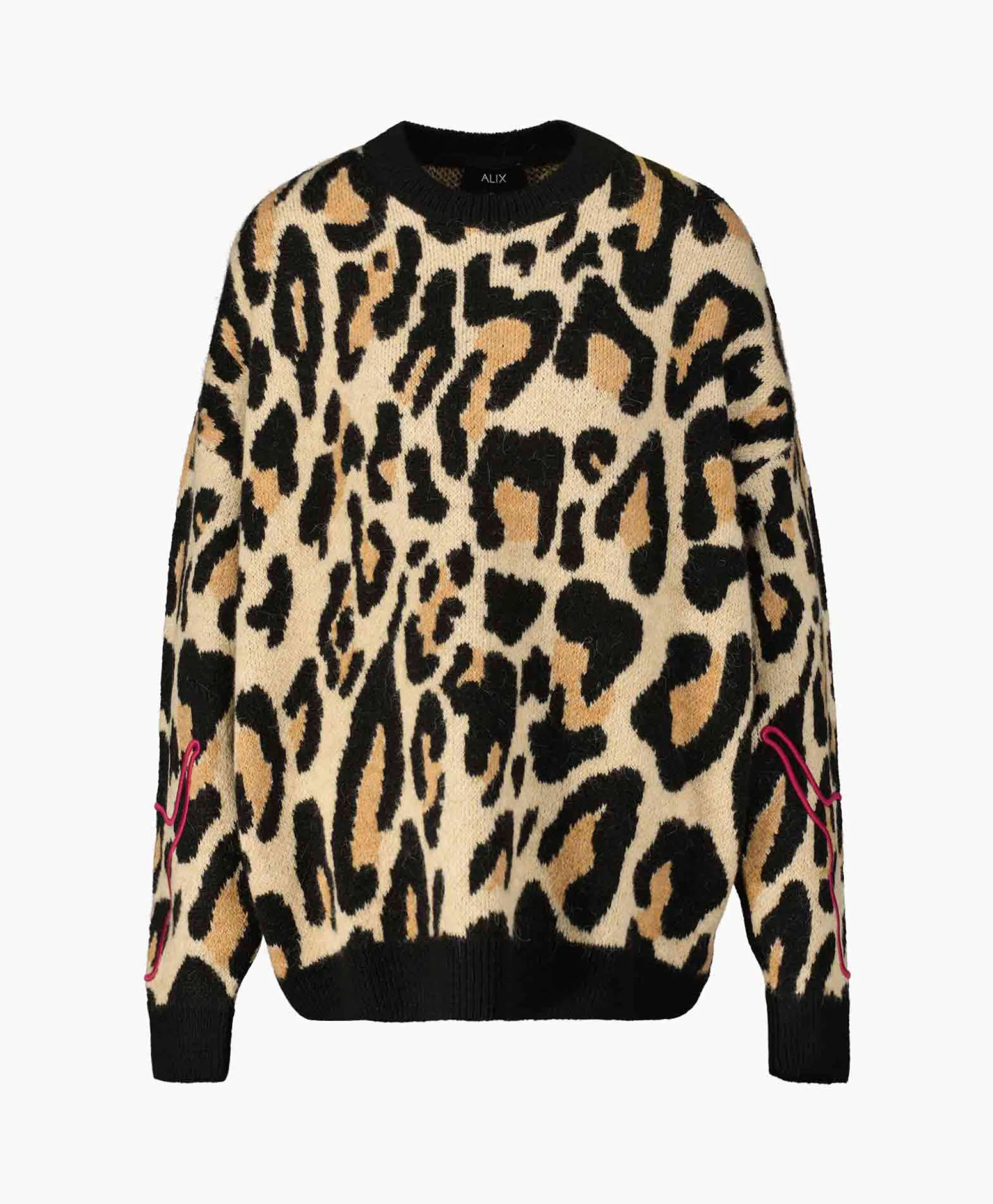 Outlet Pullover Knitted Jaguar Bruin Dames Truien