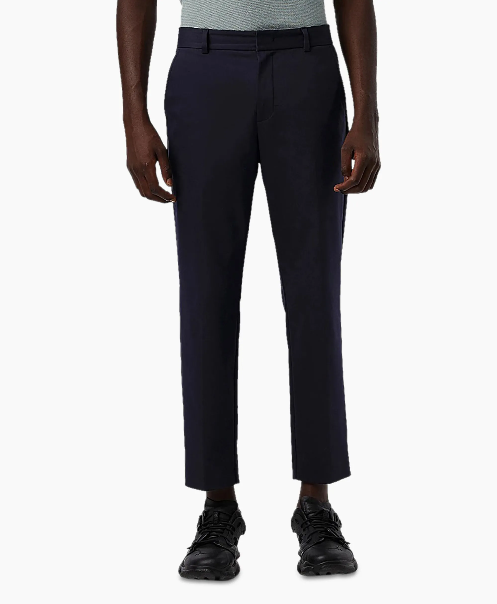 Online Broek Pelan Donker Blauw Heren Broeken