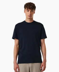 New T-Shirt Korte Mouw Jopin Donker Blauw Heren T-Shirts