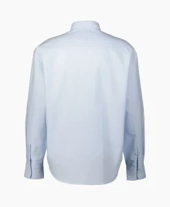 Outlet Overhemd Boxy Fit Licht Blauw Heren Overhemden