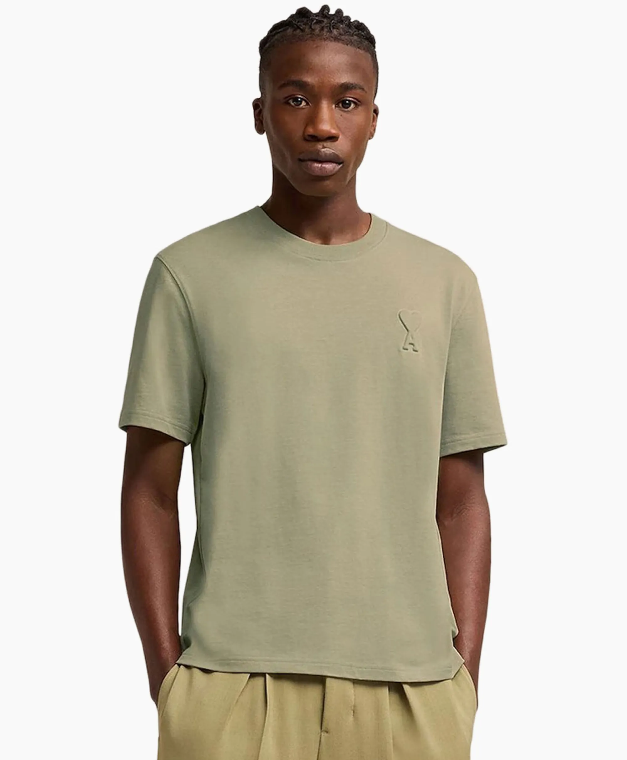 Discount T-Shirt Korte Mouw Adc Khaki Heren T-Shirts