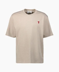 Clearance T-Shirt Korte Mouw Ami De Coeur Ecru Heren T-Shirts