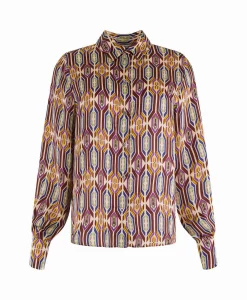 Clearance Blouse 32A05-03313 Beige Dames Blouses