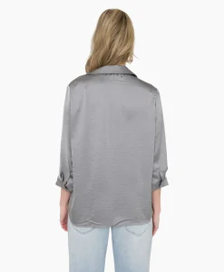 Blouse 32A05-03274 Zilver Dames Blouses