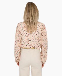 Sale Blouse 74A05-03220A Rood Dames Blouses