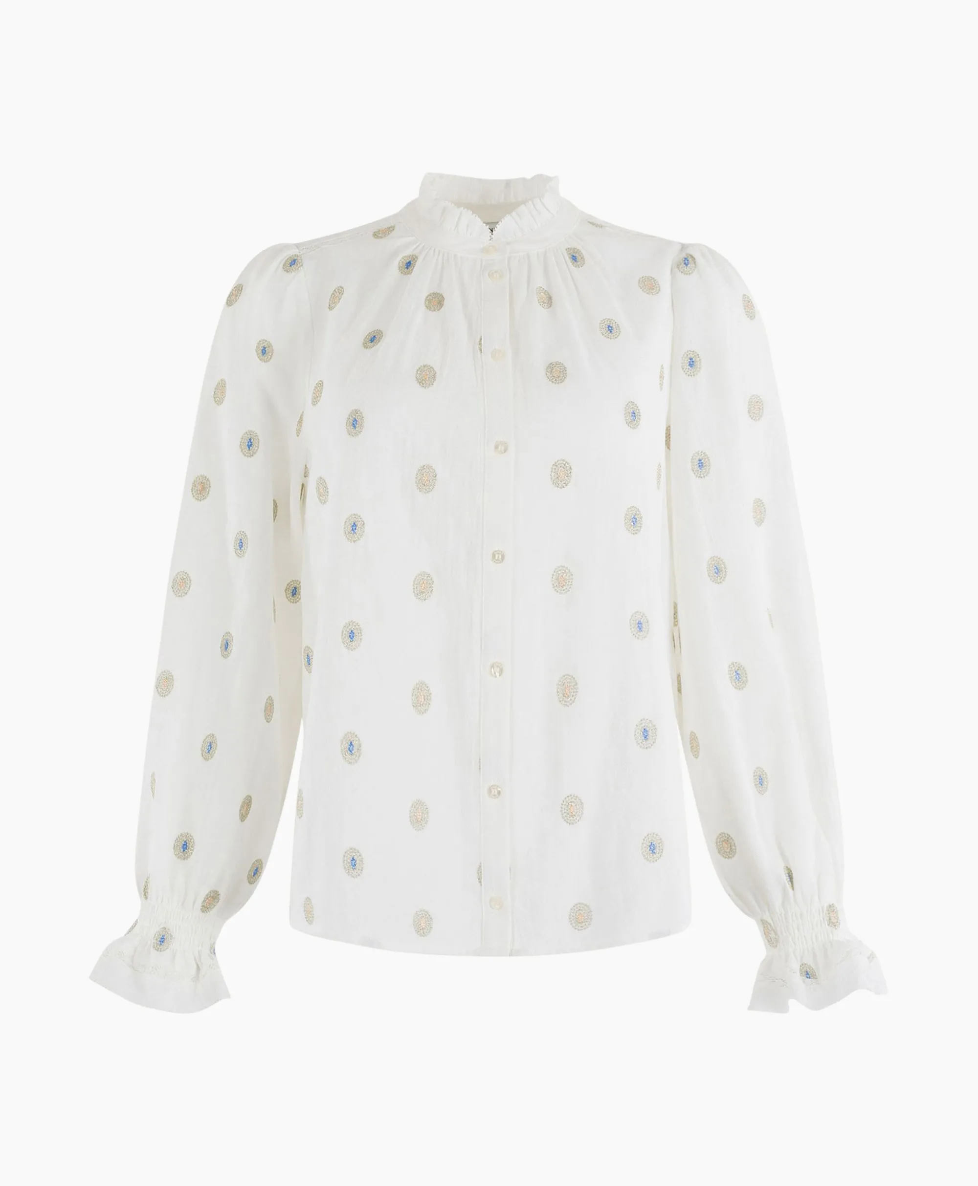 Anna Van Toor Blouse 17A05-03172B-1 Off White*Dames Blouses