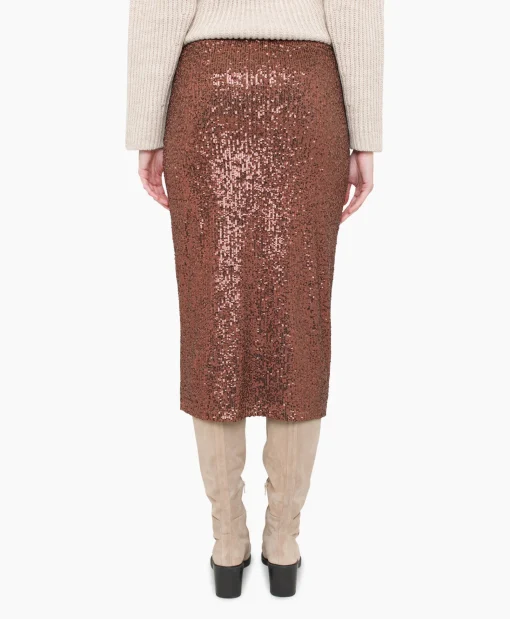 Anna Van Toor Rok 74A03-02616B Brons*Dames Rokken