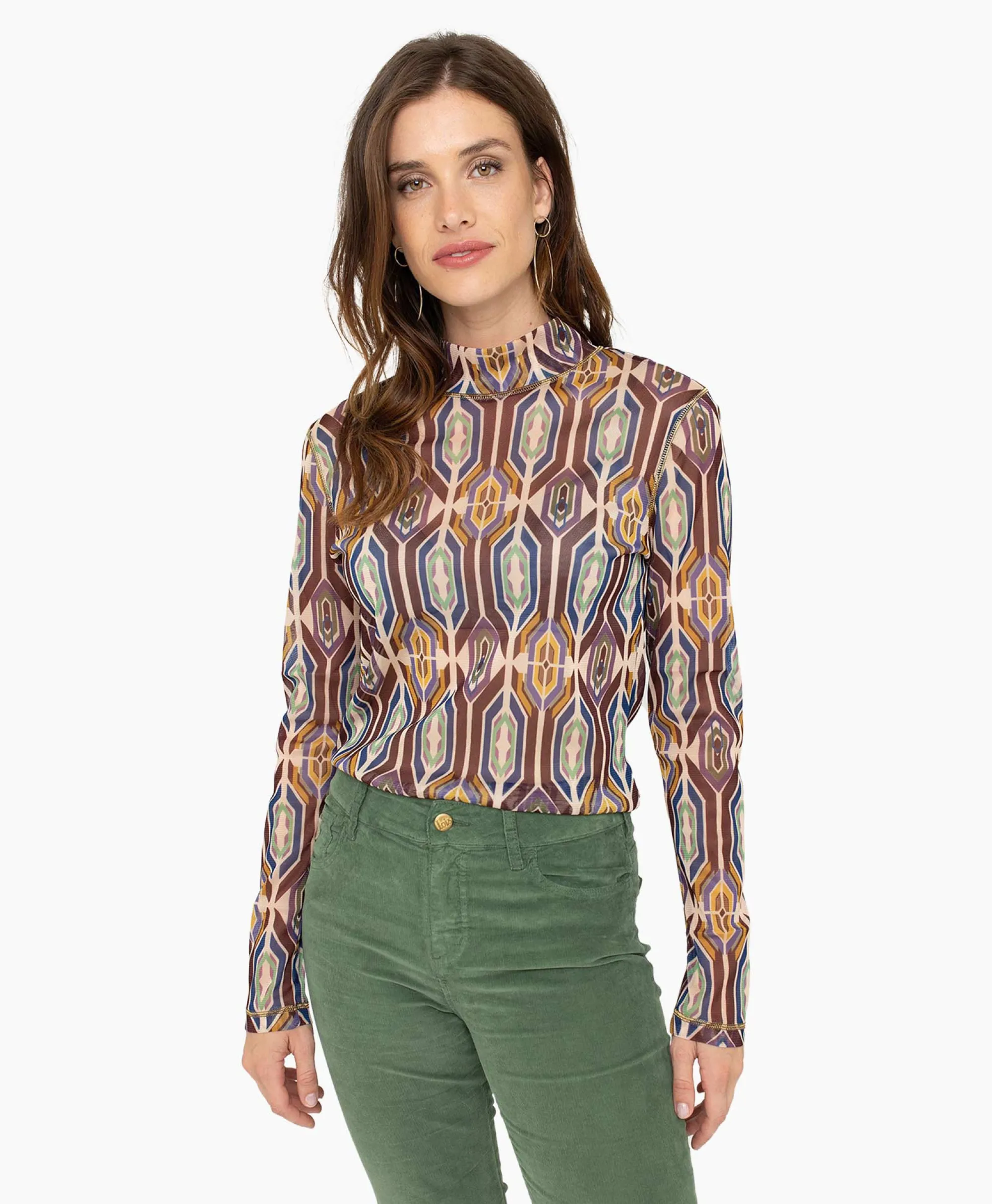 Best T-Shirt 26A04-03587A Blauw Dames T-Shirts & Tops