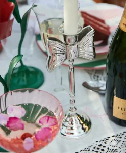 Clearance Accessoires Lady Bow Candle Holder Zilver Lifestyle Lifestyle