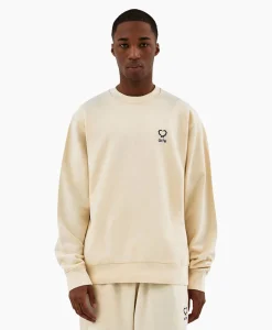 Sale Sweater Hearts Leaves Arte Logo Chest Off White Heren Truien