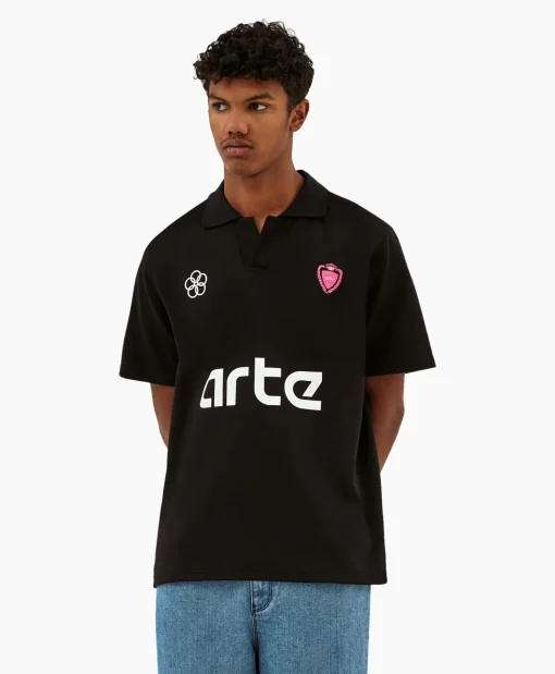 Arte Antwerp T-Shirt Korte Mouw Basic Futebol Zwart*Heren T-Shirts