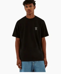 Discount T-Shirt Korte Mouw Hearts Leaves Arte Logo Chest Zwart Heren T-Shirts