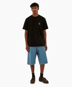 Discount T-Shirt Korte Mouw Hearts Leaves Arte Logo Chest Zwart Heren T-Shirts