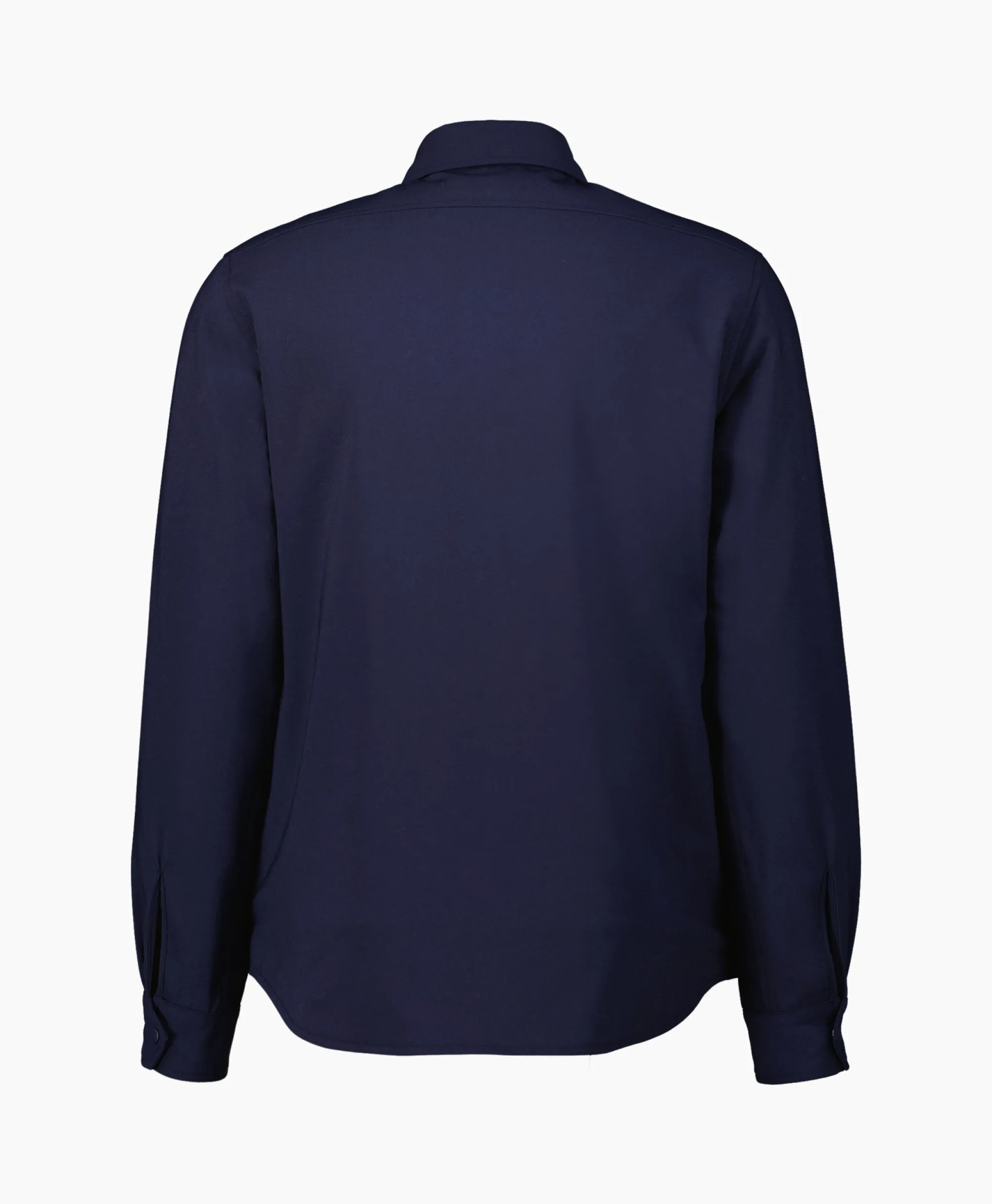 Outlet Overhemd Camicia Doppia Blauw Heren Overhemden
