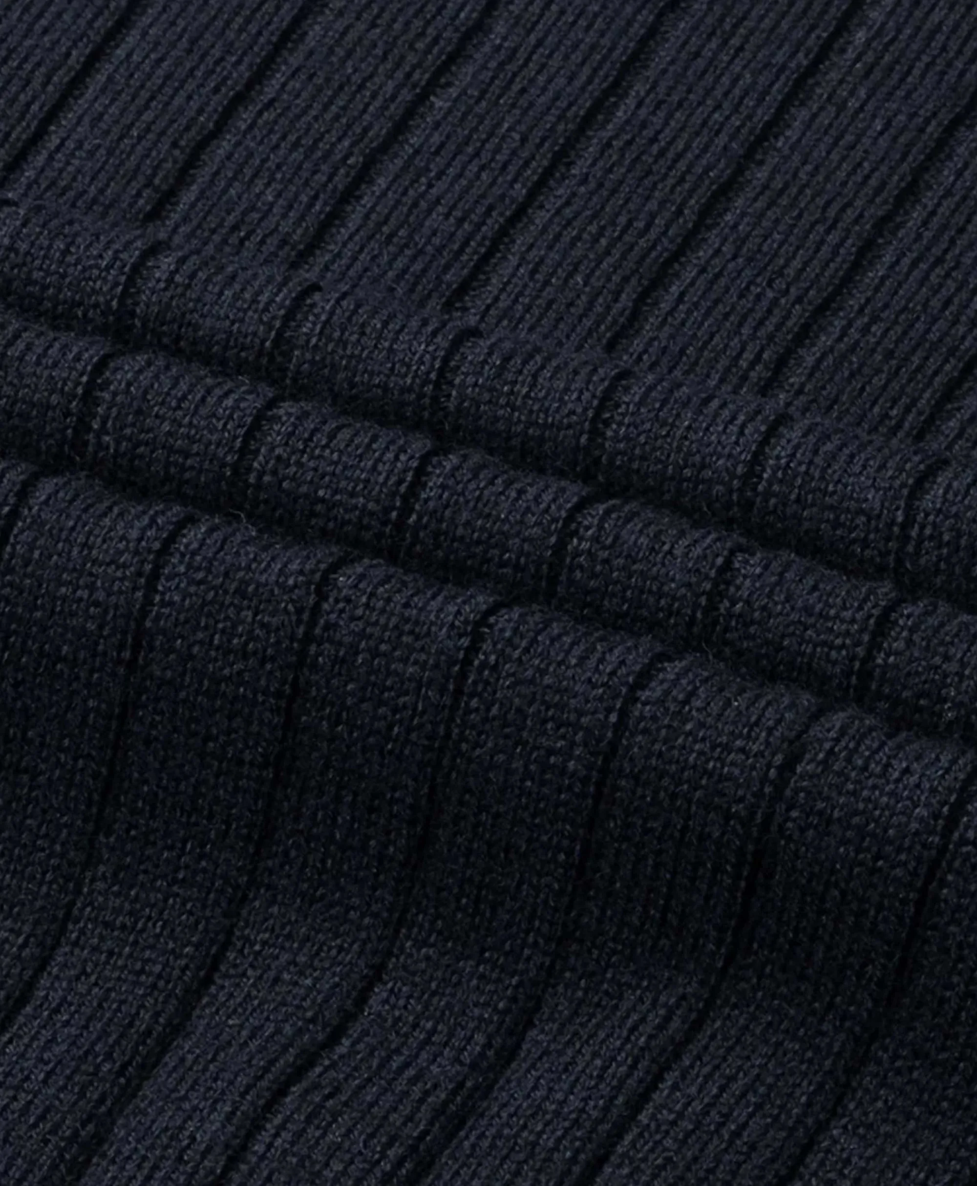 Best Pullover Rib Zip Polos Ls Donker Blauw Heren Truien