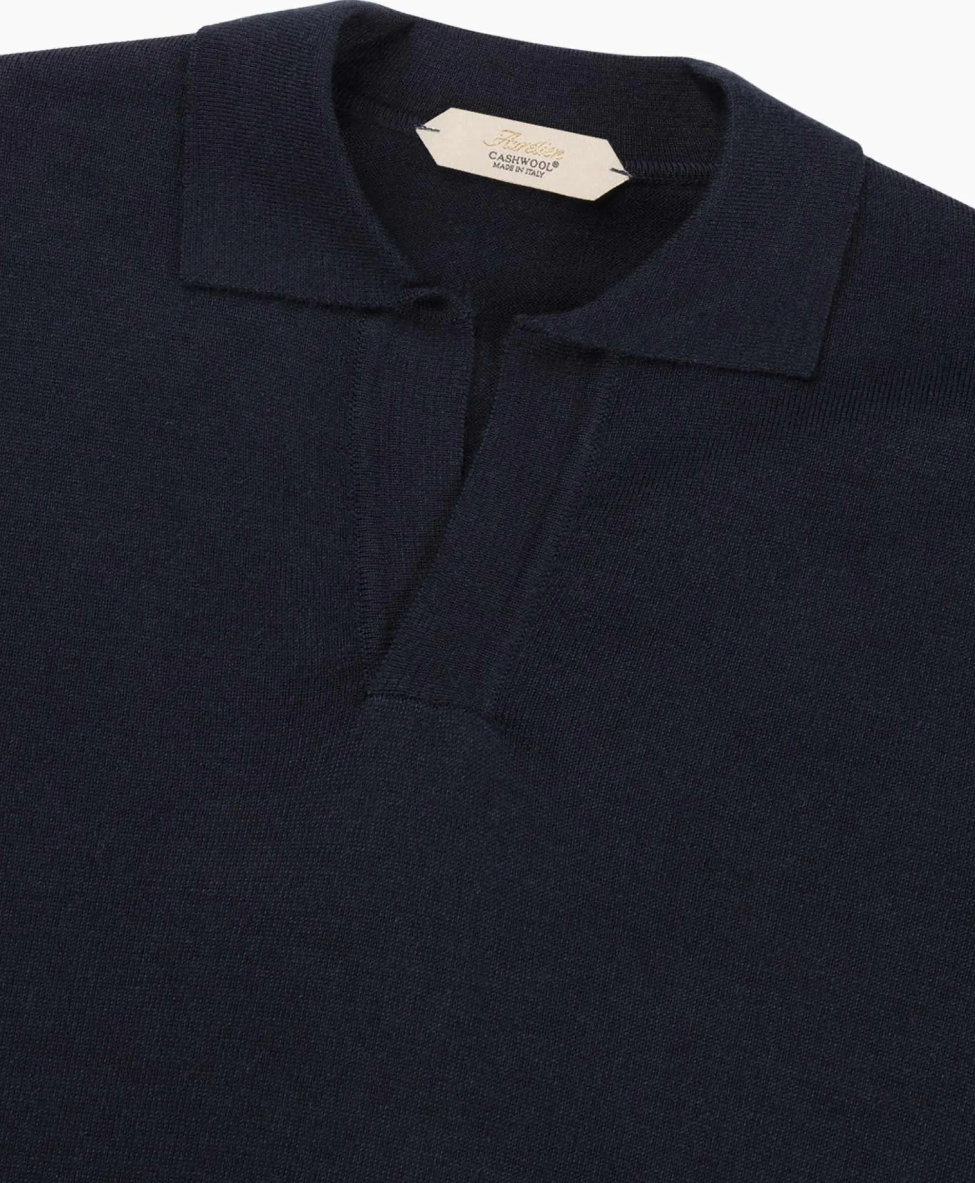 Online Pullover Buttonless Polo L Donker Blauw Heren Truien
