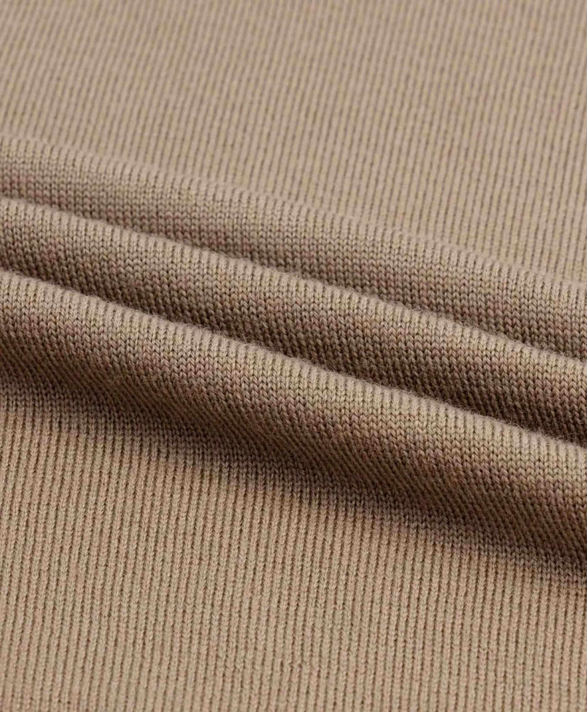 Online Pullover Buttonless Polo L Taupe Heren Truien