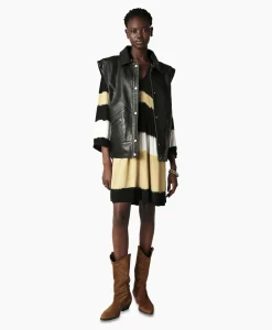 Outlet Ba&Sh Mini Jurk Vlada Geel Dames Jurken