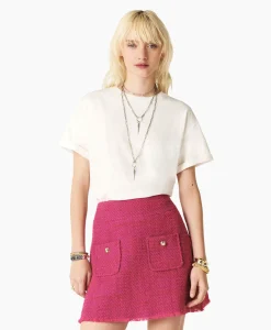 Discount Ba&Sh T-Shirt Korte Mouw Rosie Ecru Dames T-Shirts & Tops