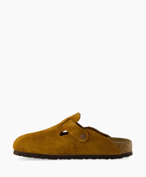 Birkenstock Instapper Boston Sfb Bruin*Heren Instappers