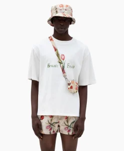 Bram's Fruit T-Shirt Korte Mouw Tulip Aquarel Wit Heren T-Shirts