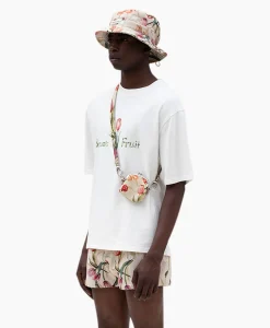 Bram's Fruit T-Shirt Korte Mouw Tulip Aquarel Wit Heren T-Shirts