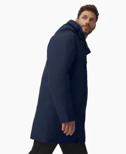 Outlet Gewatteerde Jas Langford Parka Blauw Heren Jassen