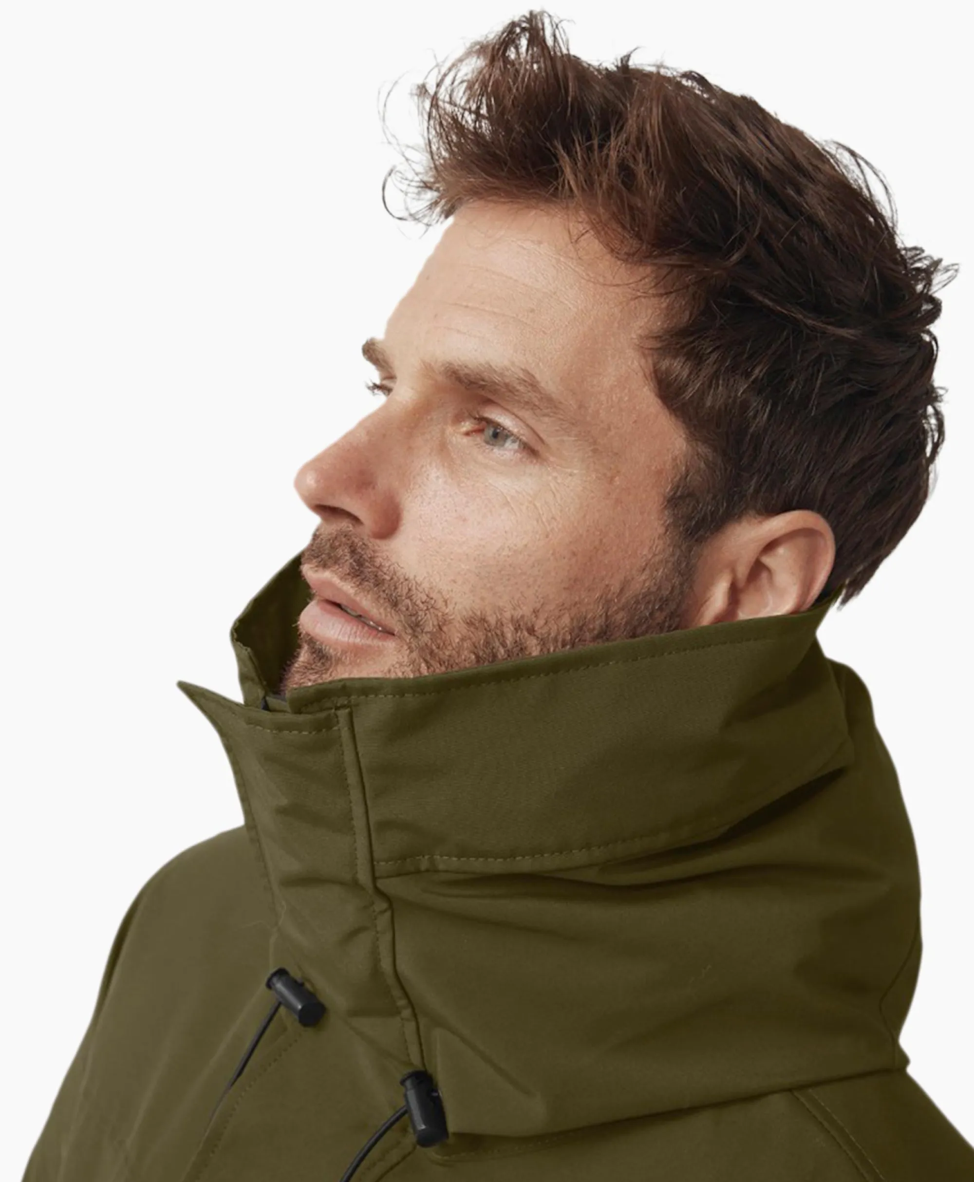 Sale Gewatteerde Jas Langford Parka Donker Groen Heren Jassen