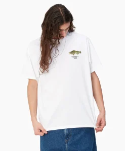 Best T-Shirt Korte Mouw S/S Fish Wit Heren T-Shirts