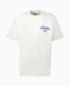 Online T-Shirt S/S Mechanics Organic Cotton Wit Heren T-Shirts