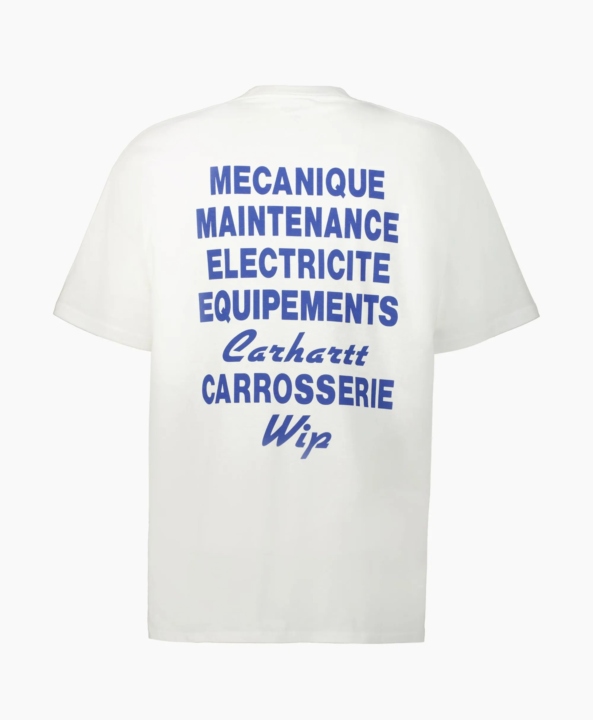 Online T-Shirt S/S Mechanics Organic Cotton Wit Heren T-Shirts