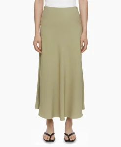 Midi Rok A Shape Skirt Groen Dames Rokken