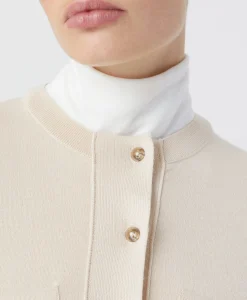 Best Pullover Crew Neck Henley Beige Dames Truien