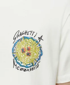 Hot T-Shirt Korte Mouw Printed Ecru Dames T-Shirts & Tops