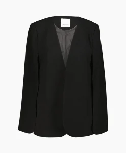 New Co'Couture Blazer Volacc Cape Zwart Dames Blazers