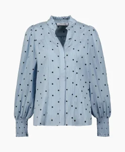 Discount Co'Couture Blouse Dora Dot Blauw Dames Blouses